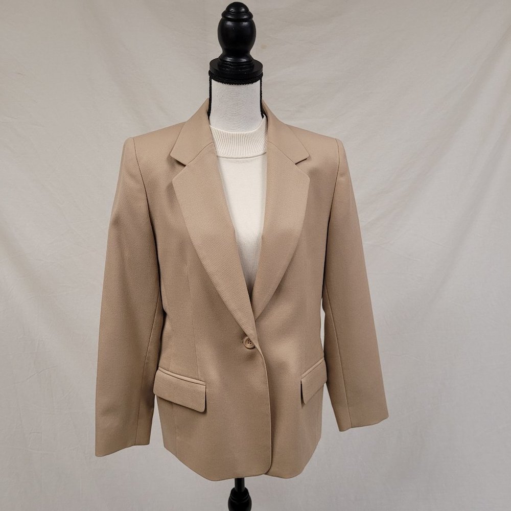 Vintage Pendleton Classic Wool Tan Blazer 12P